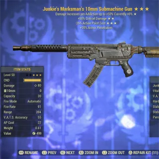 Junkie 5025 10mm Submachine Gun 