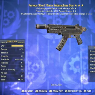 FE Ghost 10mm Submachine Gun 