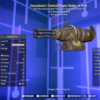 Executioner FFR RW Pepper Shaker 