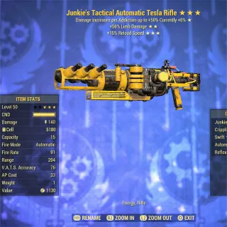 Junkie LD FR Tesla Rifle 