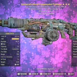 Aristocrat Explosive 3P Cryolator 