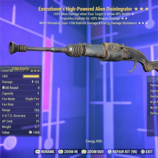 Exec Exp 500 Alien Disintegrator 