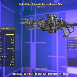 Unrolled Full Mod Enclave Plasma Rifle 