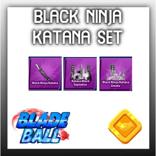 Black Ninja Katana Set