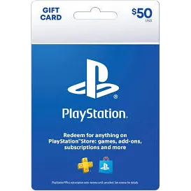 INSTANT! $50.00 PlayStation Store