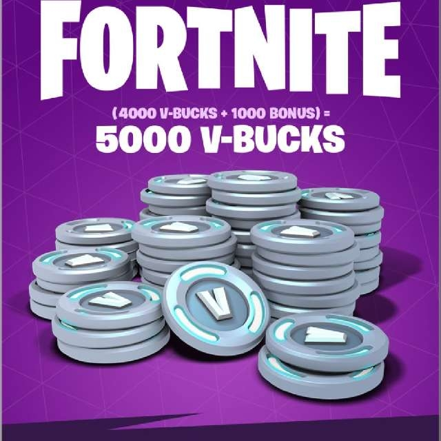 $40.00 FORTNITE 5000 V-Bucks Extra $5 Of W/ Code SCHW ...