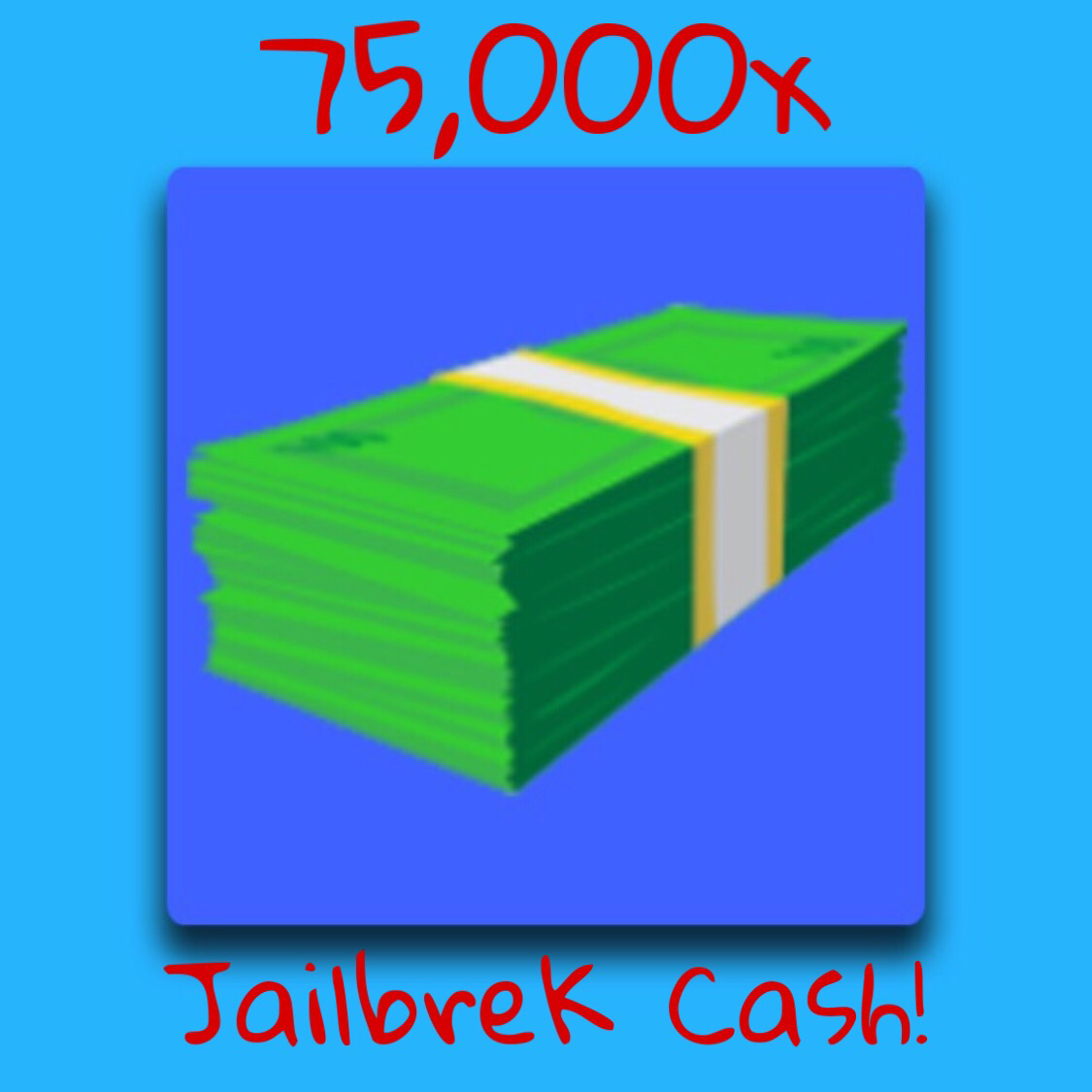 Bundle Roblox Jailbreak Cash 75k In Game Items Gameflip - how to donate money in jailbreak roblox