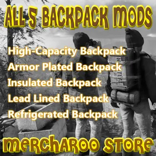 5 Full Sets Backpack Mods