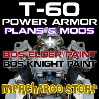 T60 Power Armor Plans, Mods & Paints