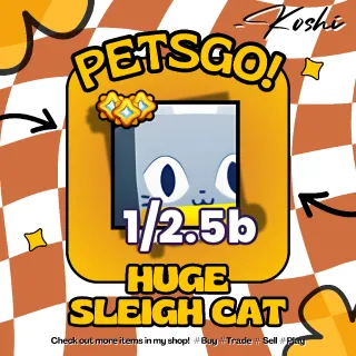 PETS GO - HUGE SLEIGH CAT