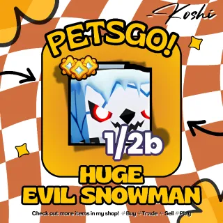 PETS GO - HUGE EVIL SNOWMAN