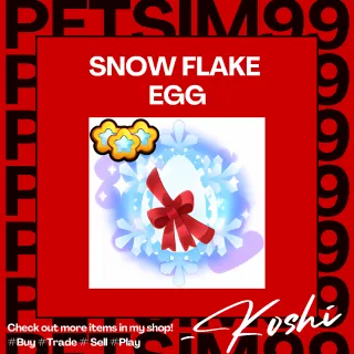 x20 SNOWFLAKE EGG