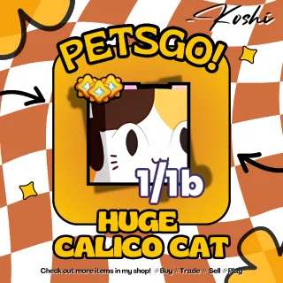 PETS GO - HUGE CALICO CAT