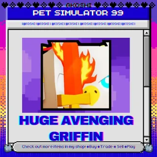 PS99 - HUGE AVENGING GRIFFIN - PET SIMULATOR 99