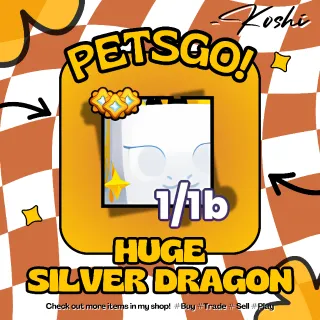 PETS GO - HUGE SILVER DRAGON