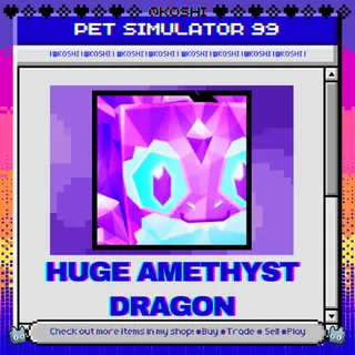 PS99 - HUGE AMETHYST DRAGON - PET SIMULATOR 99