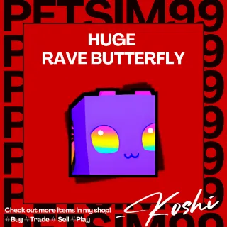 HUGE RAVE BUTTERFLY