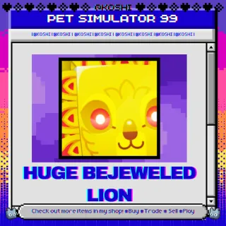 PS99 - HUGE BEJEWELED LION - PET SIMULATOR 99