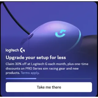 30% off of Logitech g products