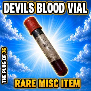 Devils Blood Vial - Rare Misc Item