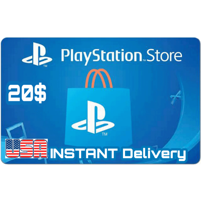 $20.00 PSN USA 𝐈𝐍𝐒𝐓𝐀𝐍𝐓 - PlayStation Store Gift Cards - Gameflip