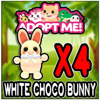 White Choco Bunny x4 - Adopt Me!