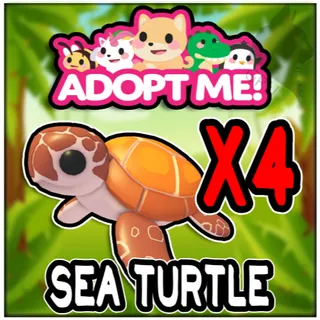 Sea Turtle x4 - Adopt Me!