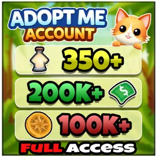 350+ Age Up Potions, 100k+ Compass Coins, 200k+ Bucks - Adopt Me Account - Full Access - Instant Delivery