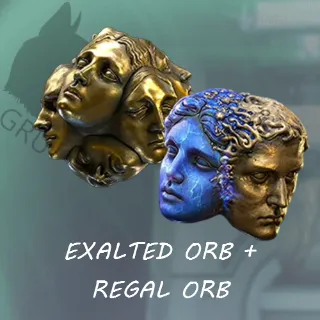 Exalted orb + Regal orb x100