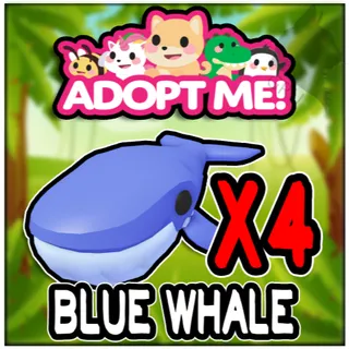 Blue Whale x4 - Adopt Me!