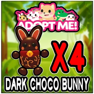 Dark Choco Bunny x4 - Adopt Me!