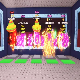 4 candy and 1 cursed lucky block 