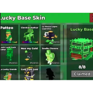 2 index Lucky Base Skin Index - Steal a Brainrot