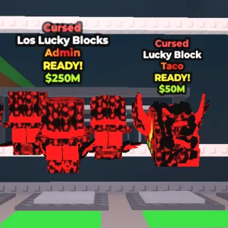 1 admin los lucky blocks 1 taco lucky block cursed