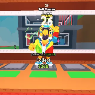 tuff toucan 156m/s  with 26 mutation