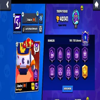 Brawl Stars Account 40k Trophies