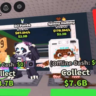 Dj Panda 87.5m/s Spinny Hammy 178m/s