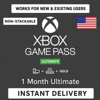 Xbox Game Pass Ultimate 1 Month Membership - US ONLY (NOT STACKABLE)