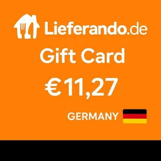 €11.27 Lieferando Gift Card (GERMANY)