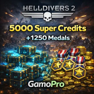 HELLDIVERS 2 ⭐ 5000 super credits +1250 medals + 1500 Samples