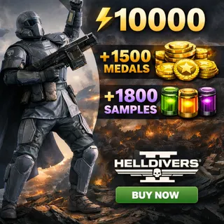 10000 Super Credits | 1500  Medals &  1800  Samples Bonus