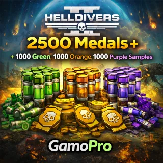 HELLDIVERS 2 ⭐ 2500 medals + 3000 Samples