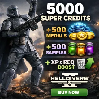5000 Super Credits | 500 Medals & 600 Samples Bonus