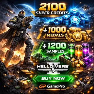 HELLDIVERS 2 ⭐ 5000 super credits +1000 medals + 1200 Samples