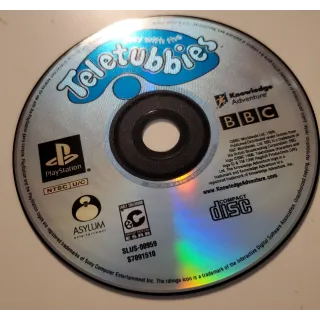 Play With the Teletubbies Sony Playstation 1 PS1 Adventure Video Game