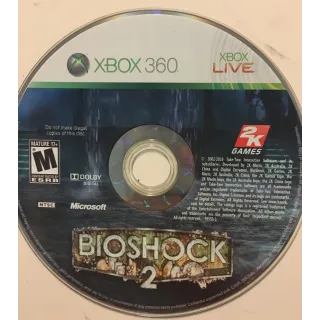 BIOSHOCK 2 2K GAMES MARIN FIRST PERSON SHOOTER XBOX 360 VIDEO GAME