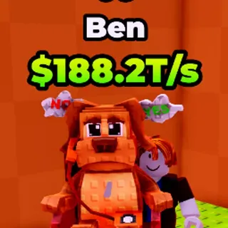 ROLLER FOR BRAINROT - BEN - LVL 500 (MAX) - 188.2T/S - OG BRAINROT