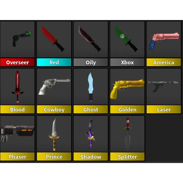 Create a MM2 Godly/Ancients Tier List