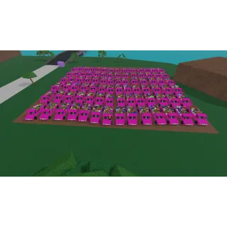 84x Mixed Axe Pink Trucks Base Lumber Tycoon 2