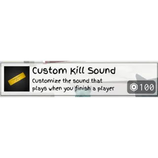 Custom Kill Sound Gamepass Jujutsu Shenanigans